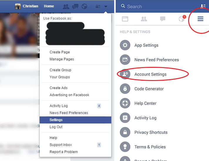 Facebook Setting Location